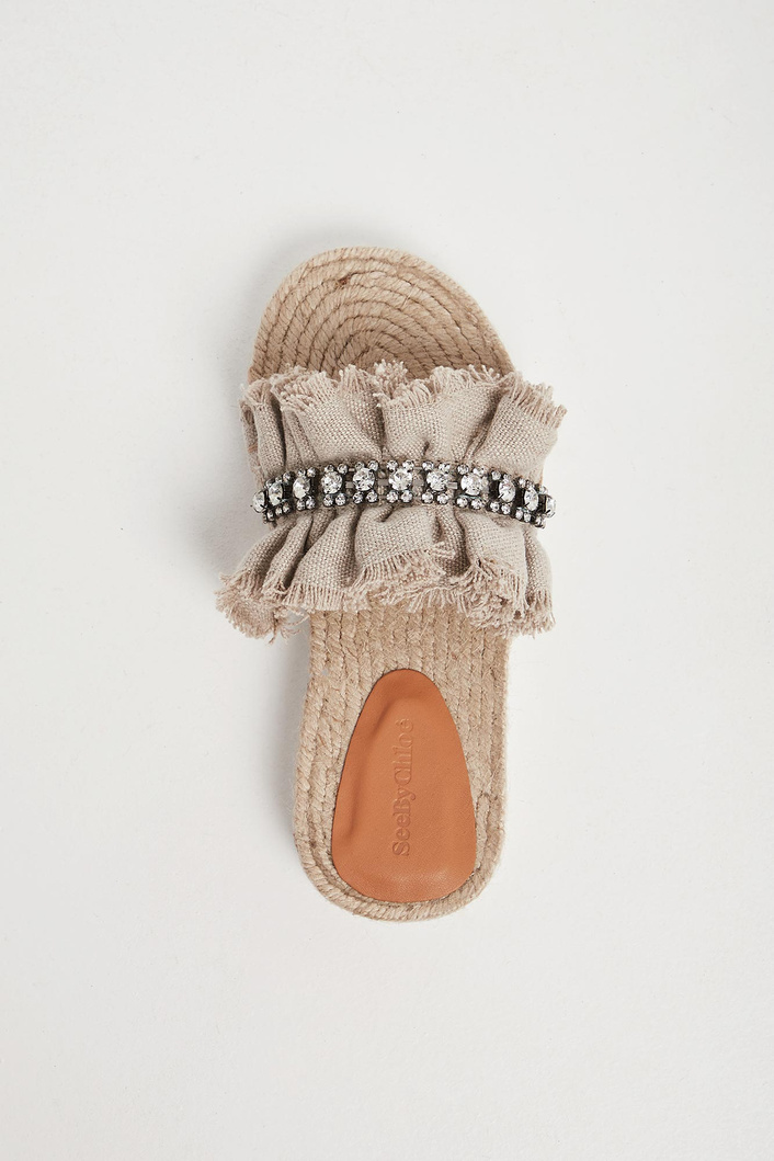 Klapki damskie skórzane SEE BY CHLOE