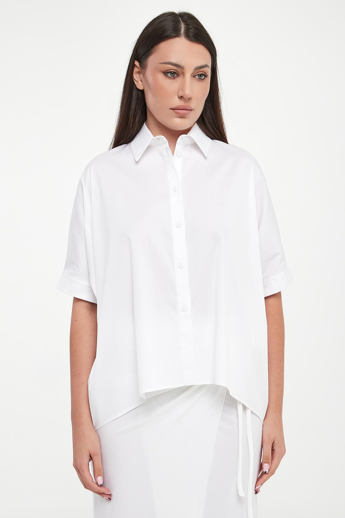 Koszula damska z krótkim rękawem Pittura MAX MARA BEACHWEAR