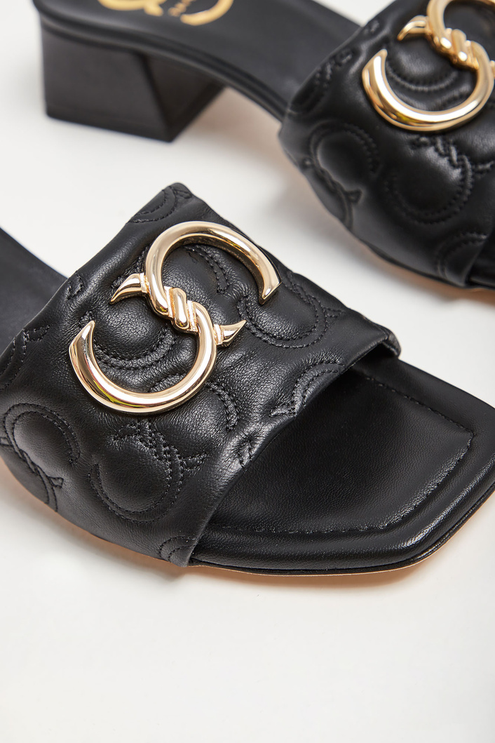 Klapki skórzane CESARE CASADEI