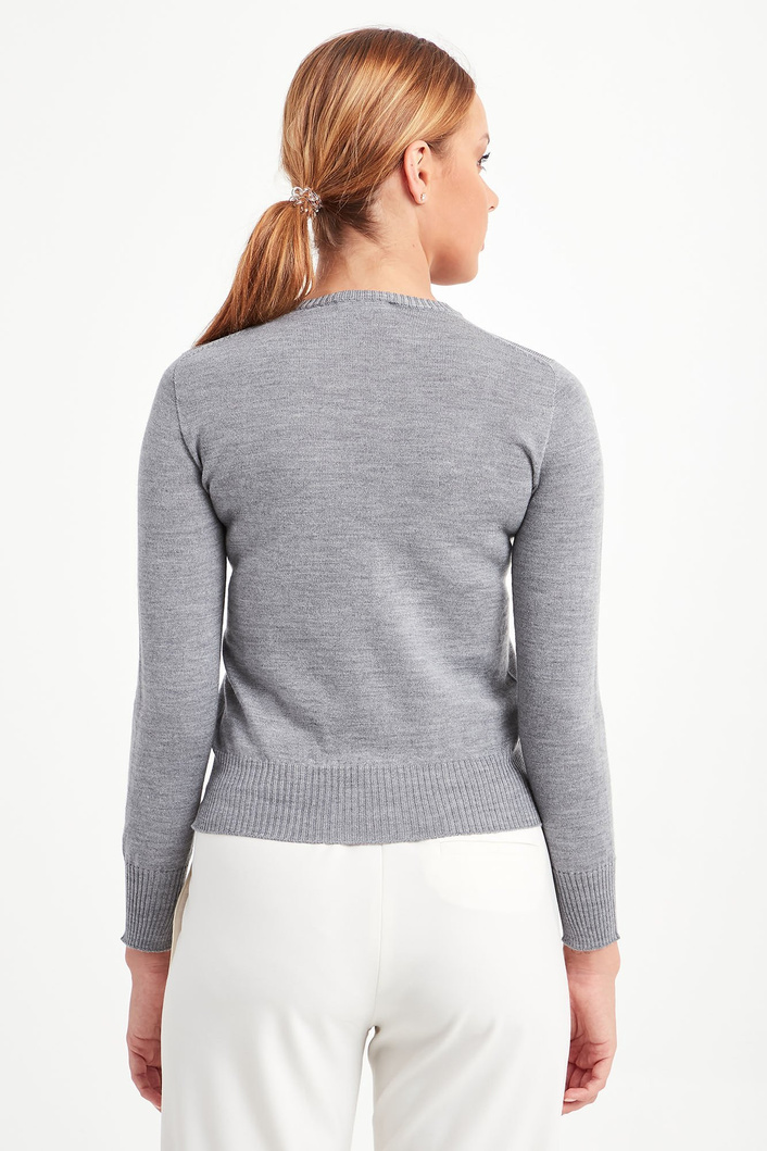 Sweter wełniany Legge MARELLA MONOCHROME