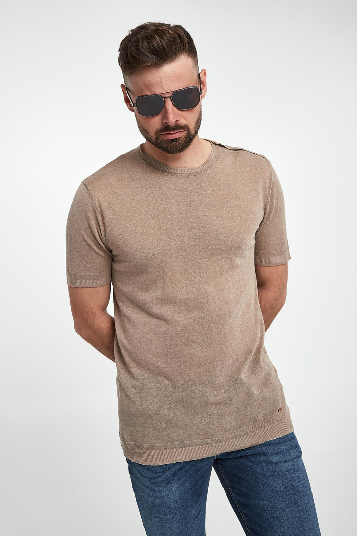 T-shirt męski lniany LIU JO