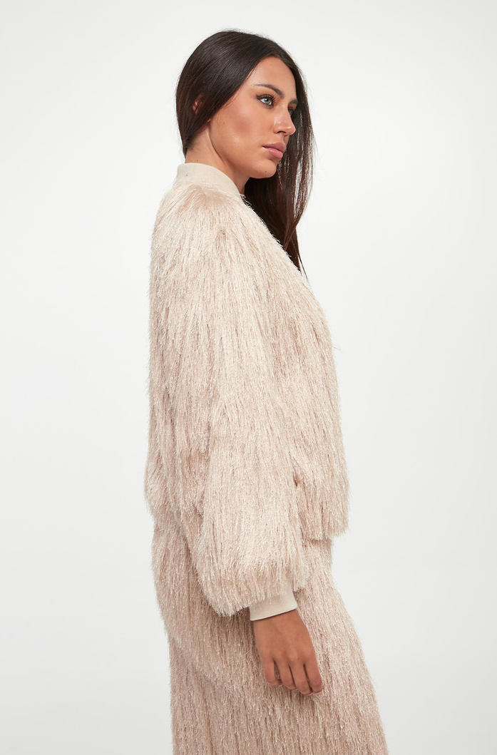 Kurtka damska z frędzlami PESERICO