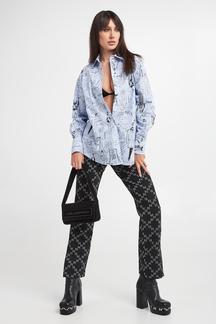 Koszula damska w paski KARL LAGERFELD