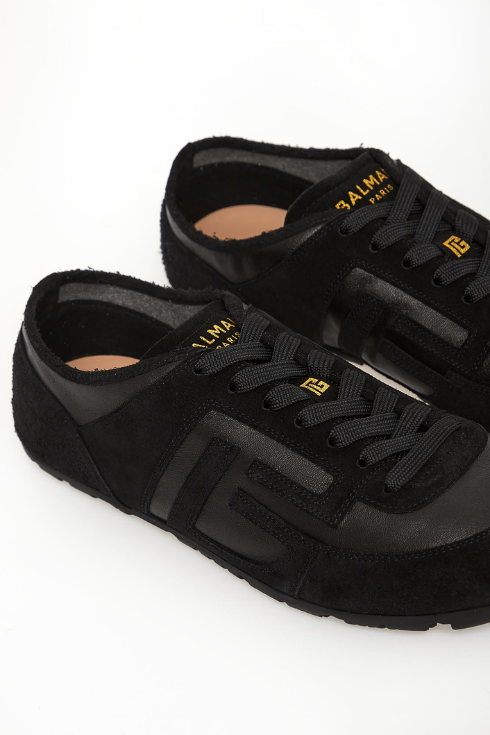 Sneakersy męskie skórzane BALMAIN