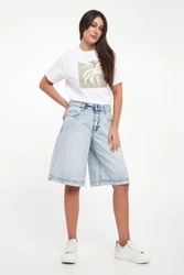 Bermudy damskie jeansowe ARMANI EXCHANGE