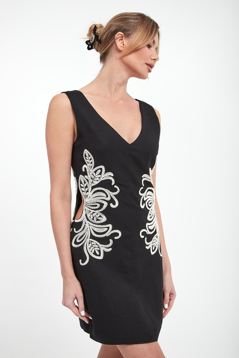 Sukienka lniana mini TWINSET U&B