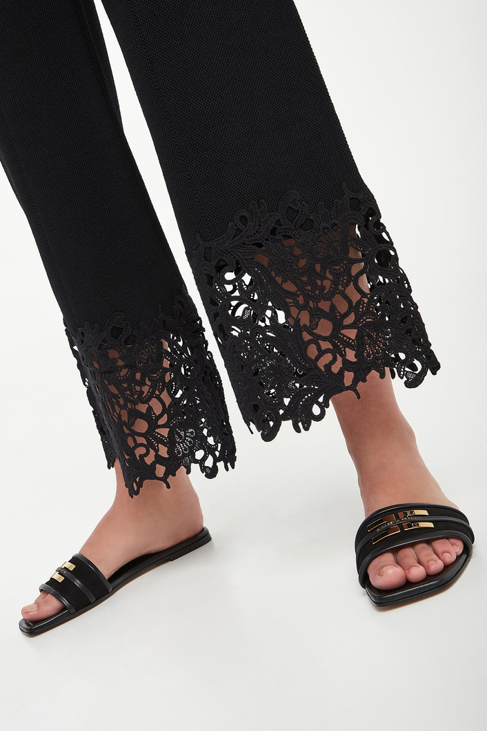 Spodnie damskie z koronką TWINSET U&B