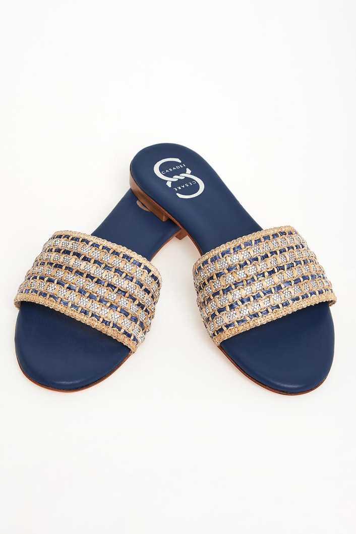 Klapki damskie skórzane CESARE CASADEI