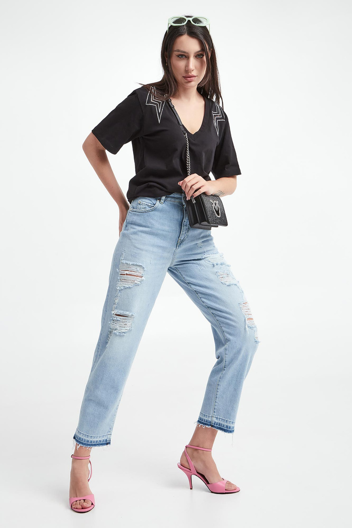 T-shirt damski Rugby PINKO