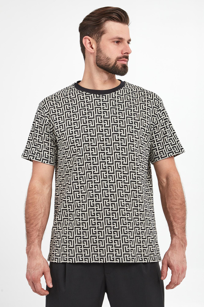 T-shirt męski z logo BALMAIN