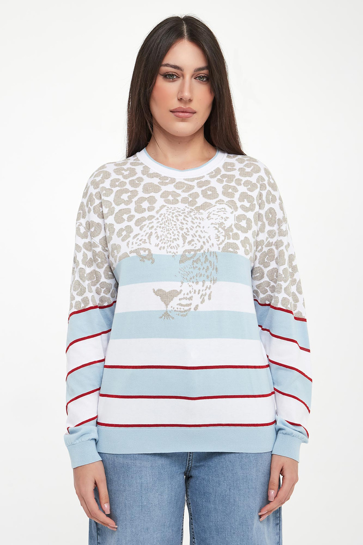 Sweter damski z wzorem zwierzęcym SPORTALM