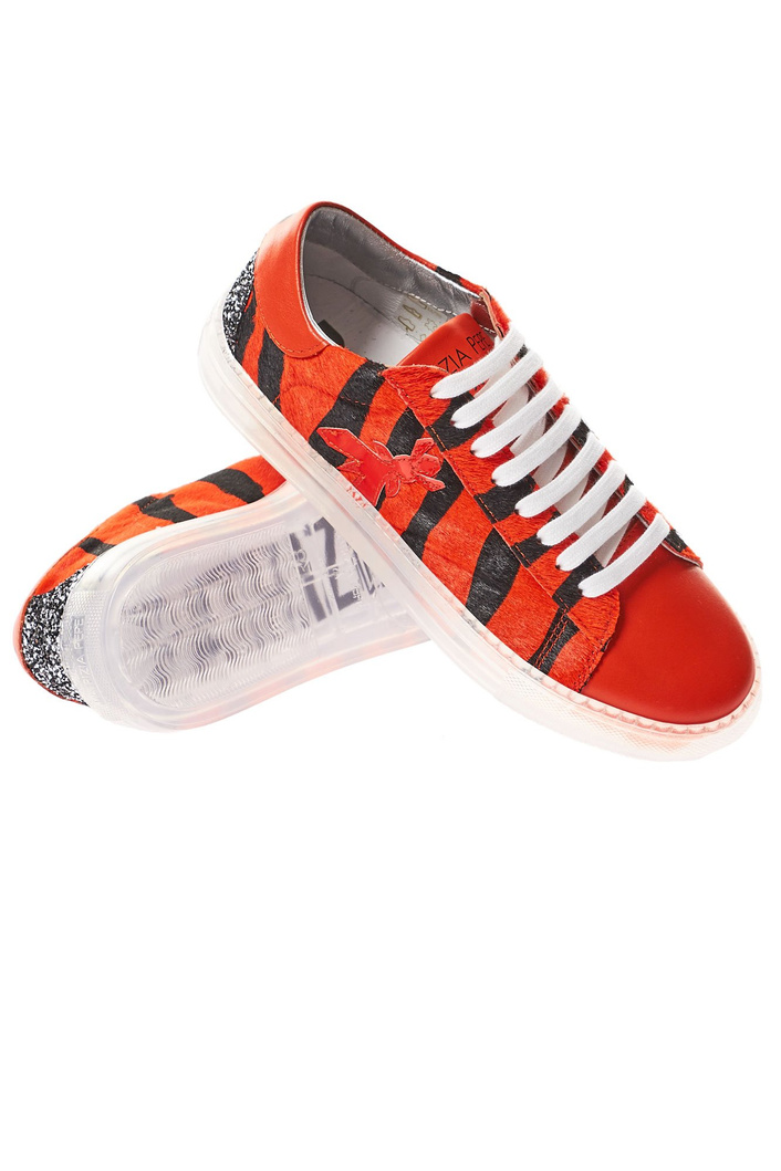 Sneakersy skórzane PATRIZIA PEPE