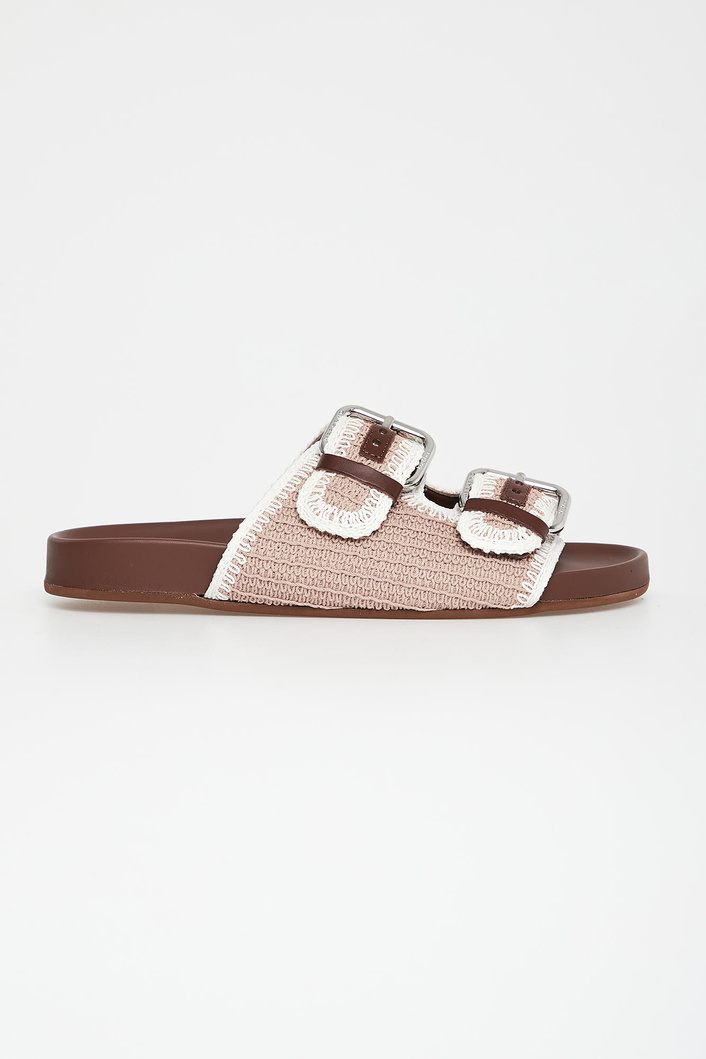 Klapki damskie skórzane Bonito WEEKEND MAX MARA