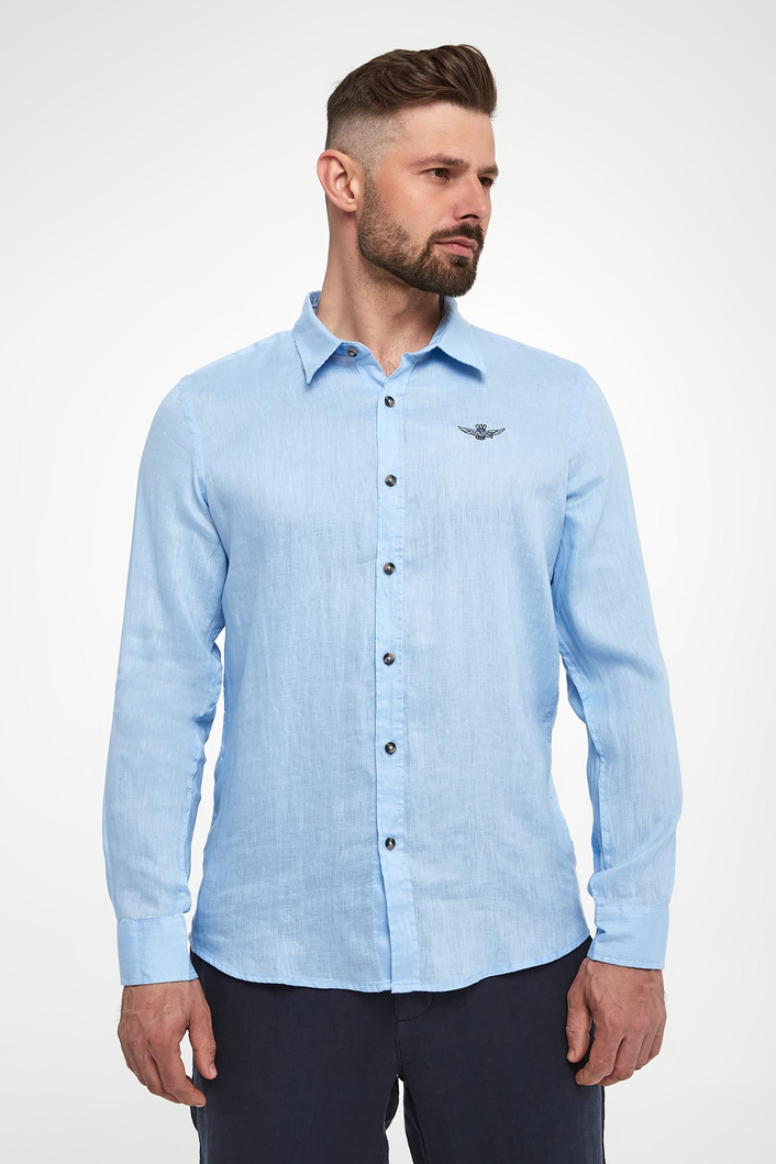 Koszula męska lniana AERONAUTICA MILIATRE