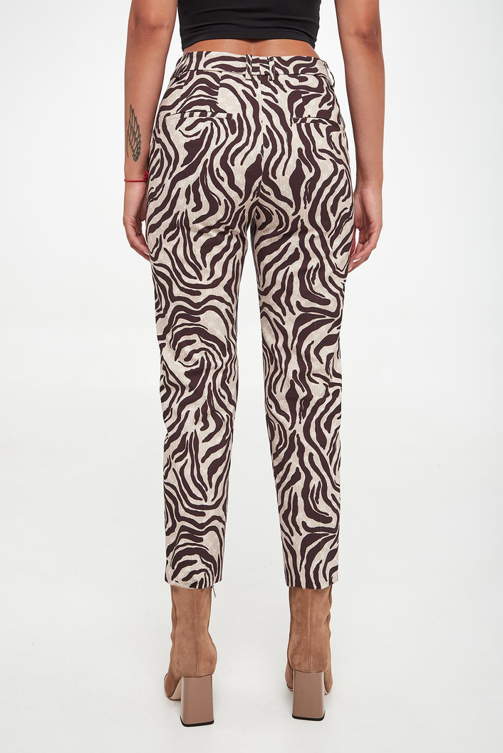 Spodnie damskie w zwierzęcy wzór JOOP!