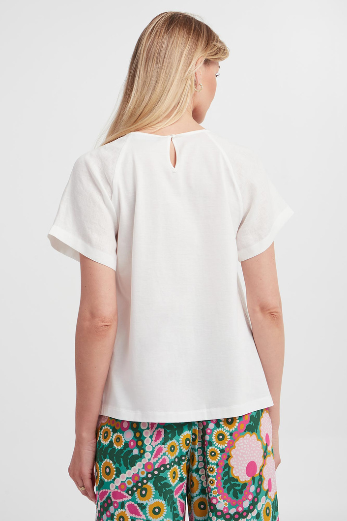 Bluzka damska lniana Stampa WEEKEND MAX MARA