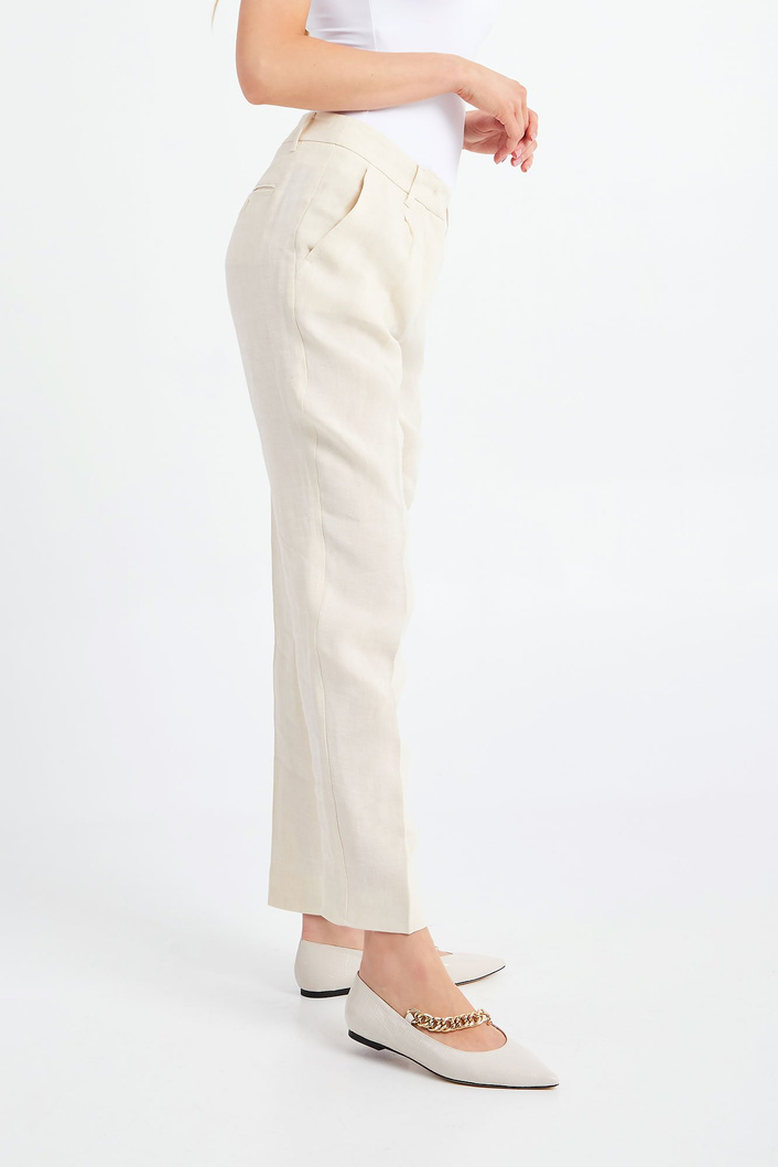 Spodnie lniane Manna WEEKEND MAX MARA