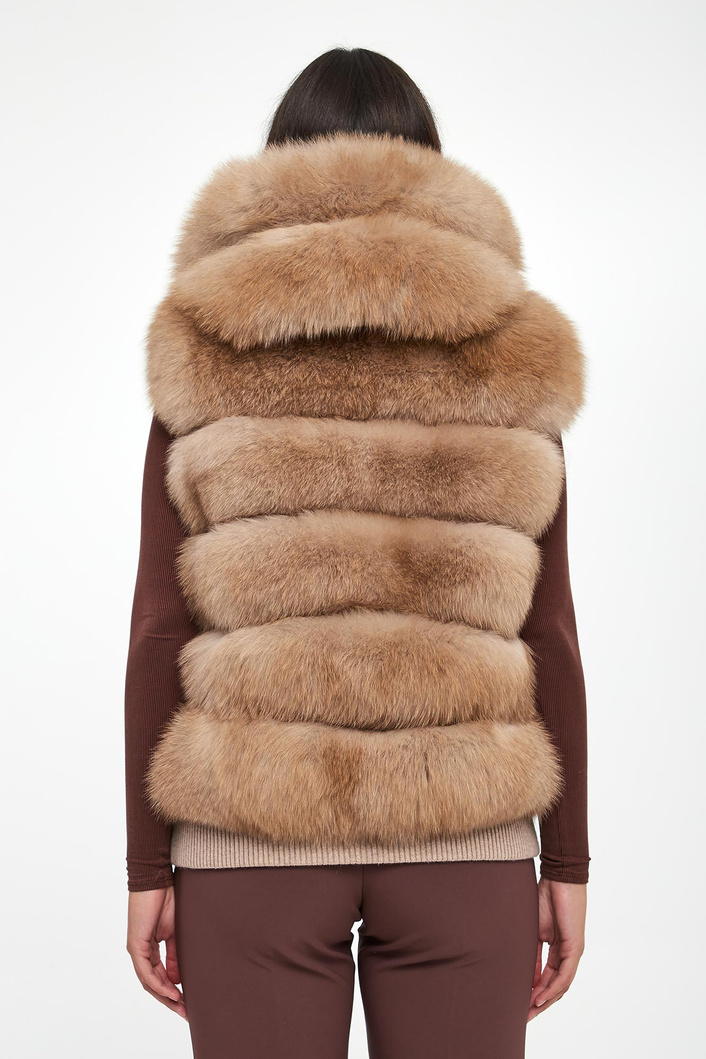 Kamizelka damska futrzana z lisa dwustronna SUPREMA