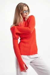 Sweter damski z golfem PATRIZIA PEPE