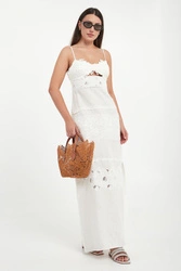 Sukienka lniana ERMANNO SCERVINO LIFE