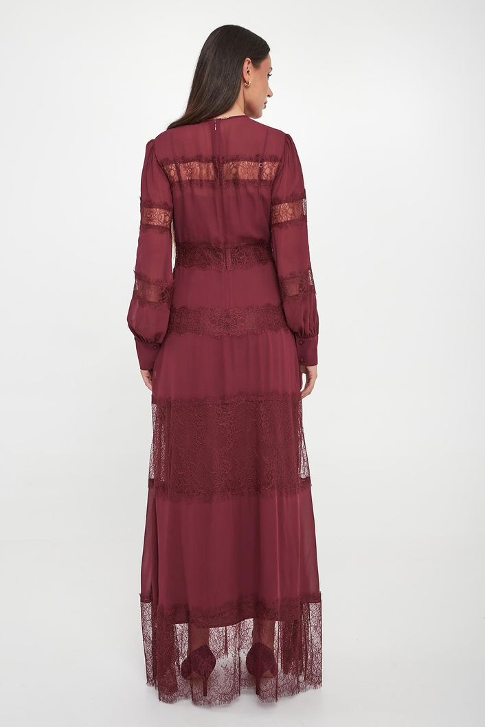 Sukienka koronkowa maxi TWINSET