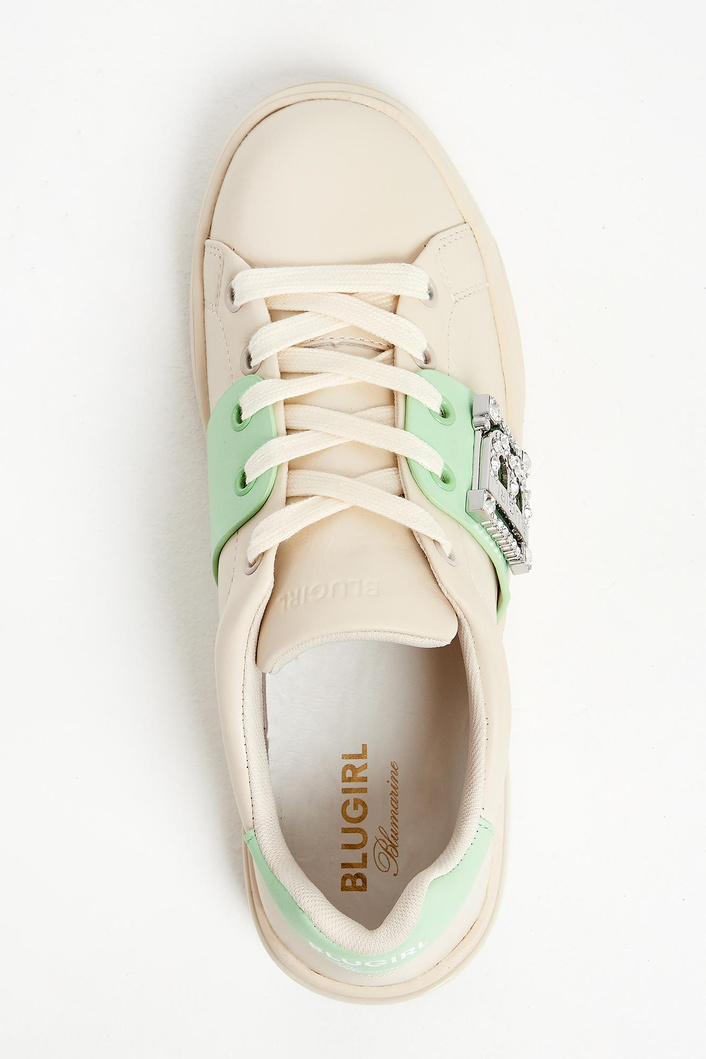 Sneakersy skórzane BLUGIRL BLUMARINE