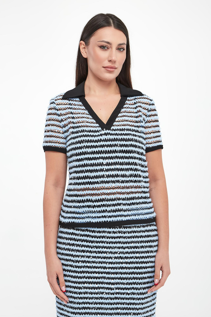 Sweter damski w paski JOSEPH RIBKOFF