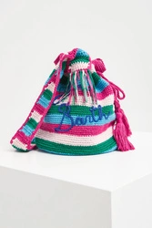 Torebka worek szydełkowa Crochet Bucket MC2 SAINT BARTH