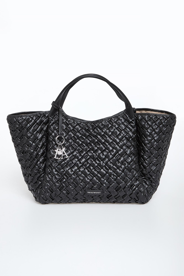 Torebka pleciona shopper maxi EMPORIO ARMANI