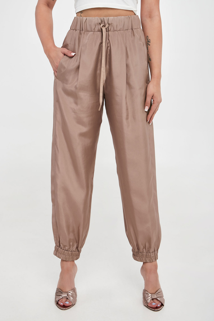 Spodnie damskie jedwabne Galoppo MARELLA MONOCHROME