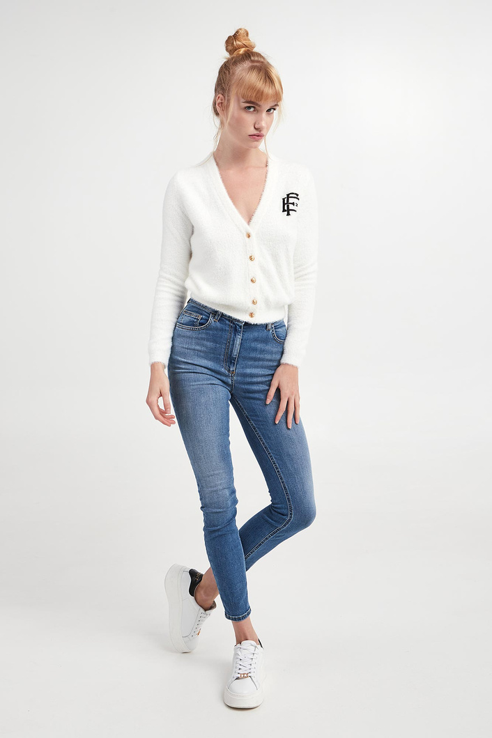 Kardigan damski futrzany ELISABETTA FRANCHI