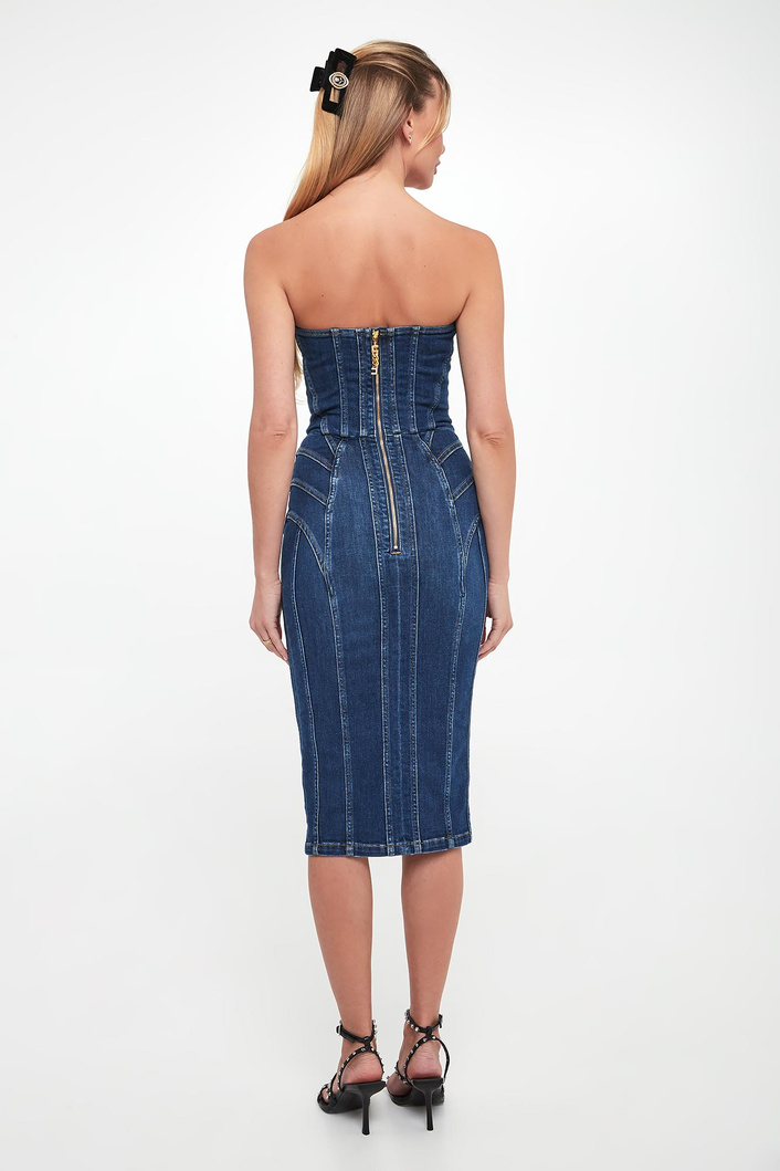 Sukienka jeansowa bodycon ELISABETTA FRANCHI