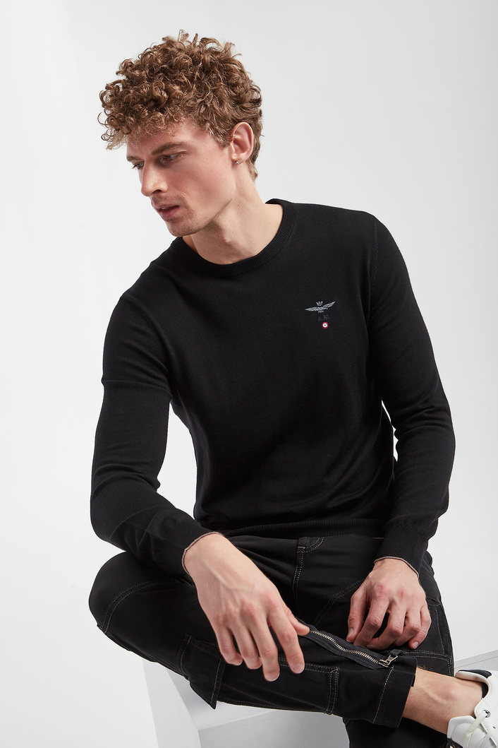 Sweter męski wełniany AERONAUTICA MILITARE