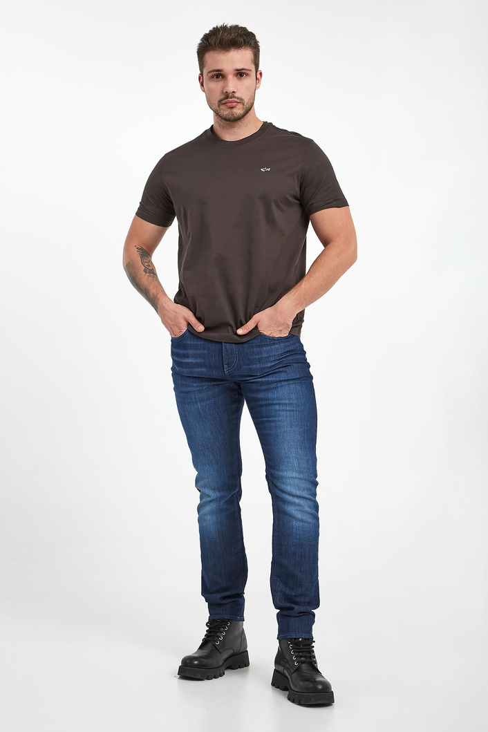T-shirt męski z logo PAUL&SHARK