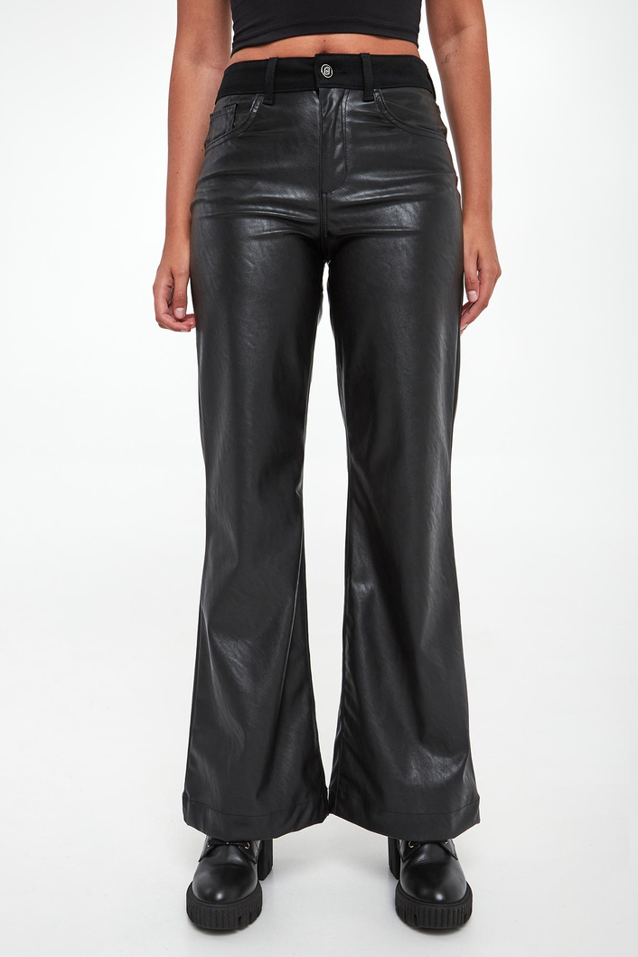 Spodnie damskie z ekoskóry  LIU JO