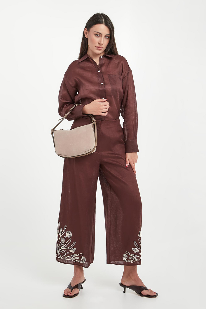 Spodnie damskie lniane Dolce MARELLA