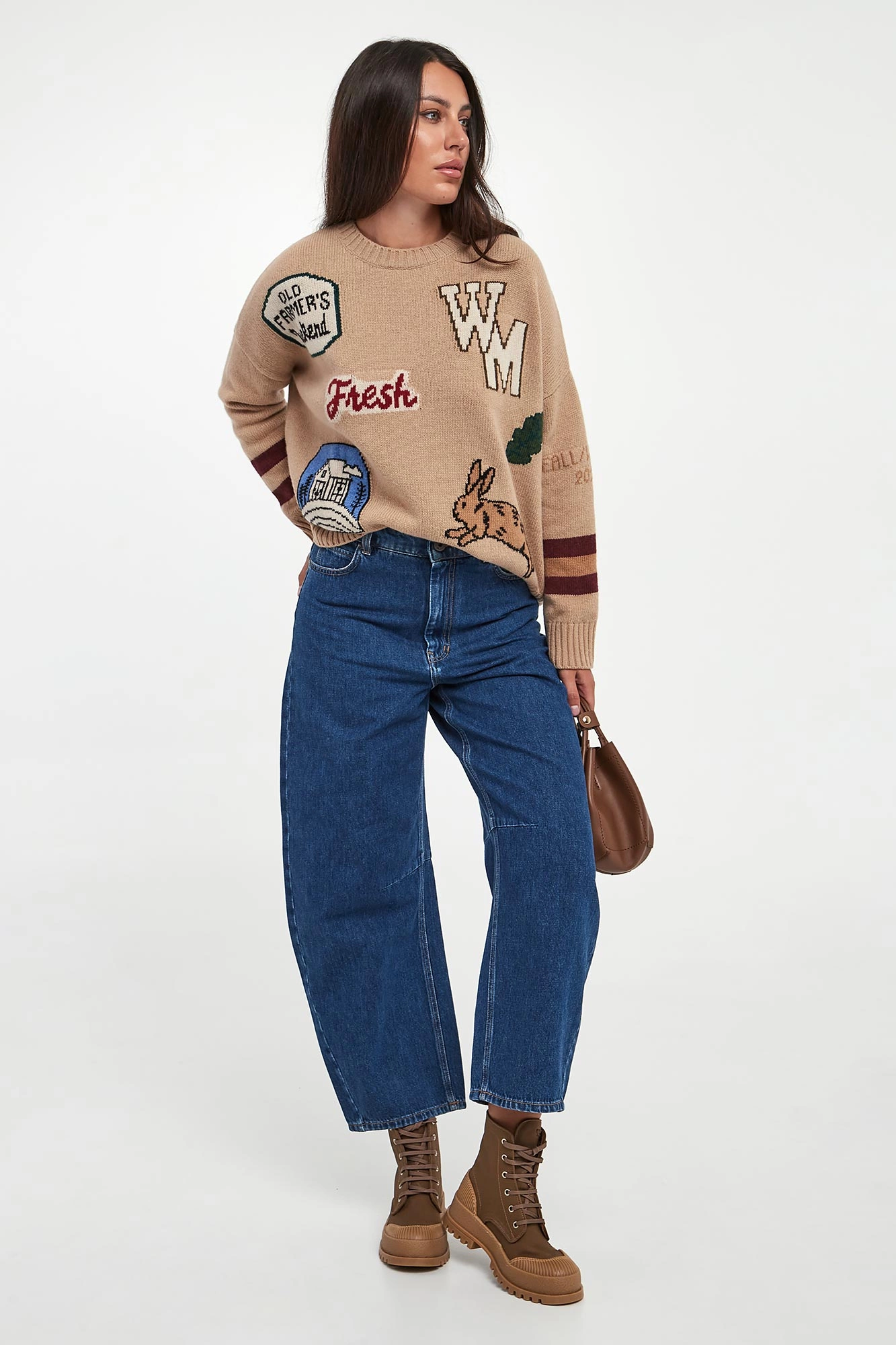 Jeansy damskie Douglas WEEKEND MAX MARA Niebieski Barrel