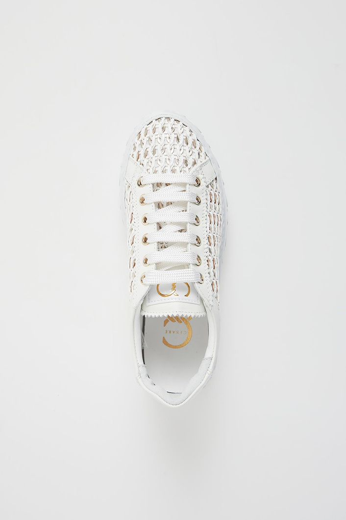 Sneakersy damskie skórzane CESARE CASADEI