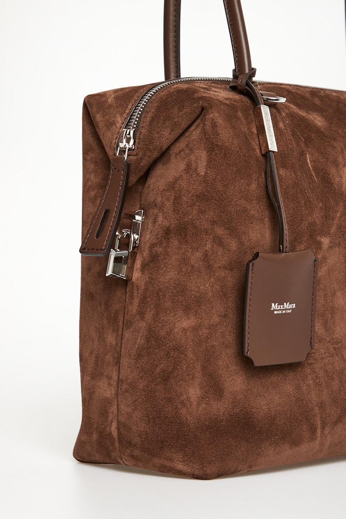Torebka damska zamszowa Holdall Glide MAX MARA ACCESSORI