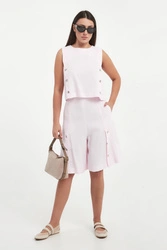 Bermudy damskie lniane Acaici MARELLA MONOCHROME