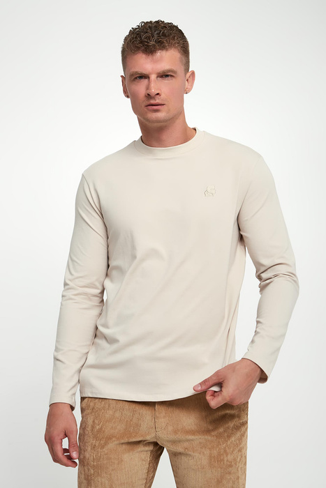 Longsleeve męski z logo KARL LAGERFELD