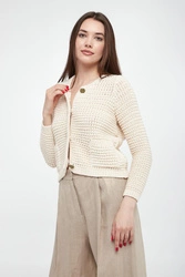 Kardigan damski dziergany Note MARELLA SPORT