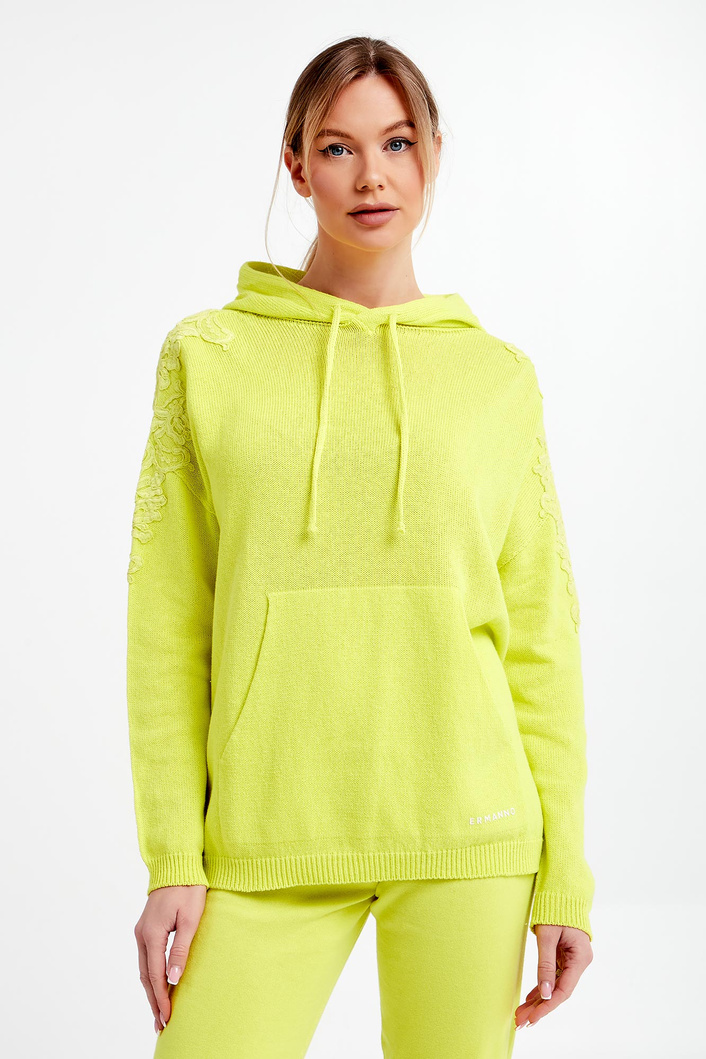 Sweter damski z kapturem ERMANNO FIRENZE