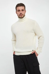 Sweter męski wełniany z golfem LIU JO