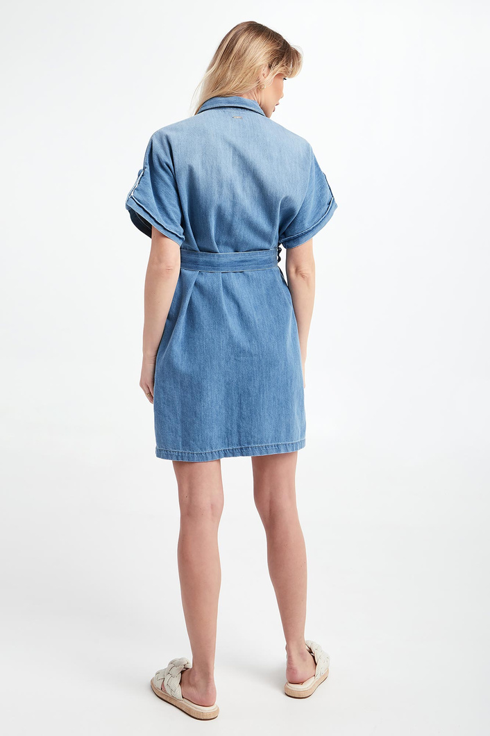 Sukienka jeansowa koszulowa LIU JO