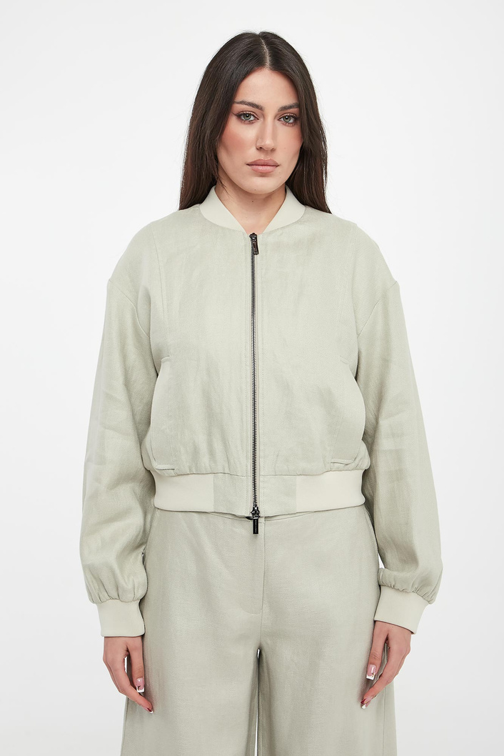 Kurtka damska bomberka lniana ARMANI EXCHANGE