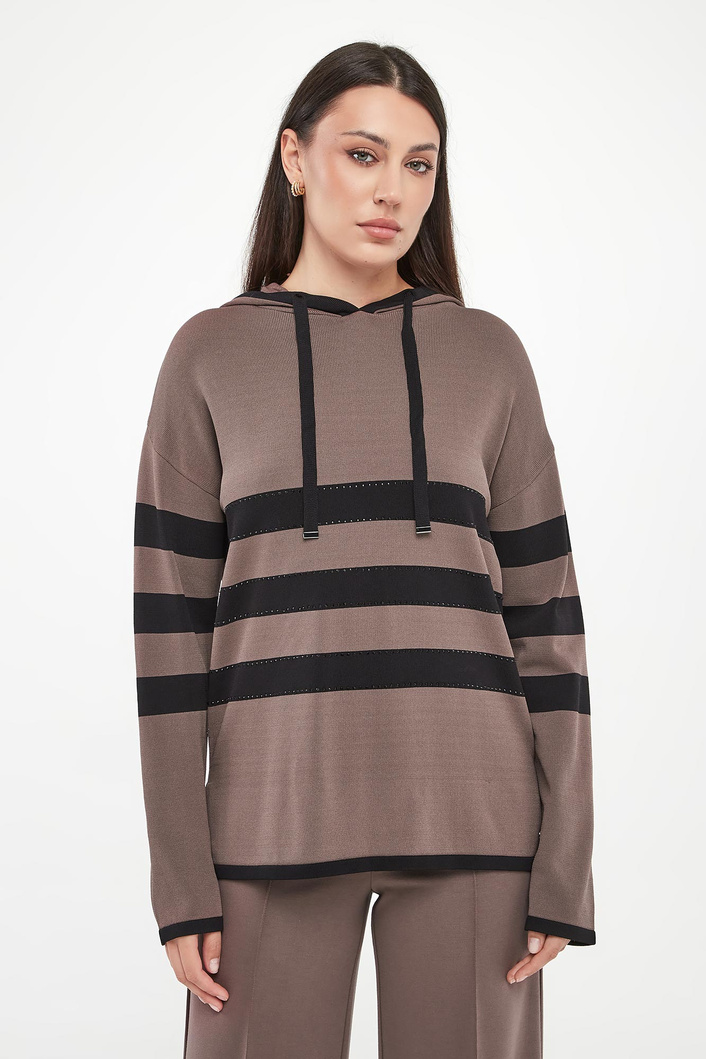 Sweter damski z kapturem JOSEPH RIBKOFF