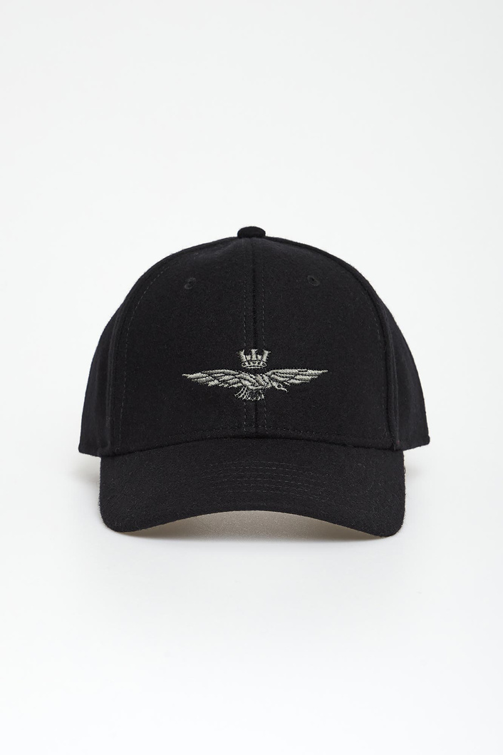 Czapka z daszkiem męska wełniana AERONAUTICA MILITARE