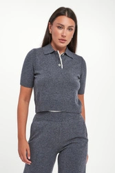 Sweter polo damski wełniany Gorgona PINKO