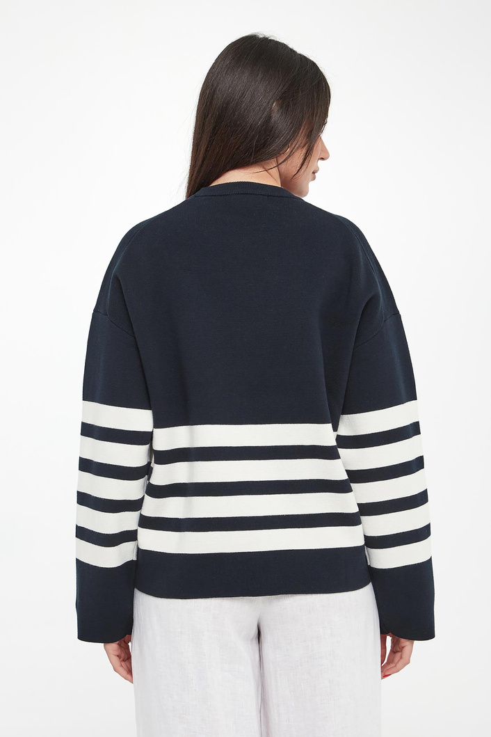 Sweter damski w paski Koa ECOALF